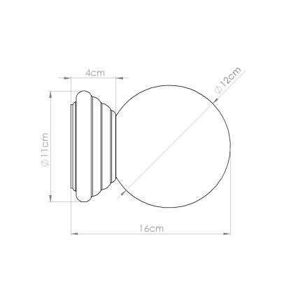 Kylpyhuoneen seinävalaisin ZORI 1xG9/8W/230V IP44 valkoinen