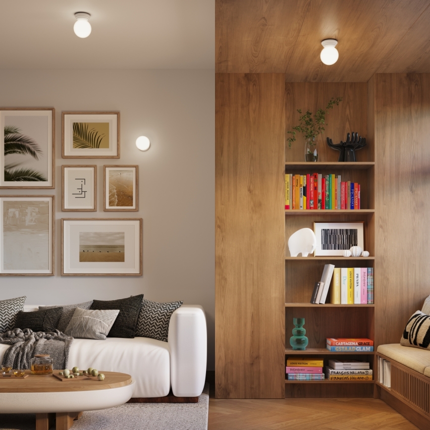 Kylpyhuoneen kattovalaisin ZORI 1xG9/8W/230V halkaisija 12 cm IP44 valkoinen