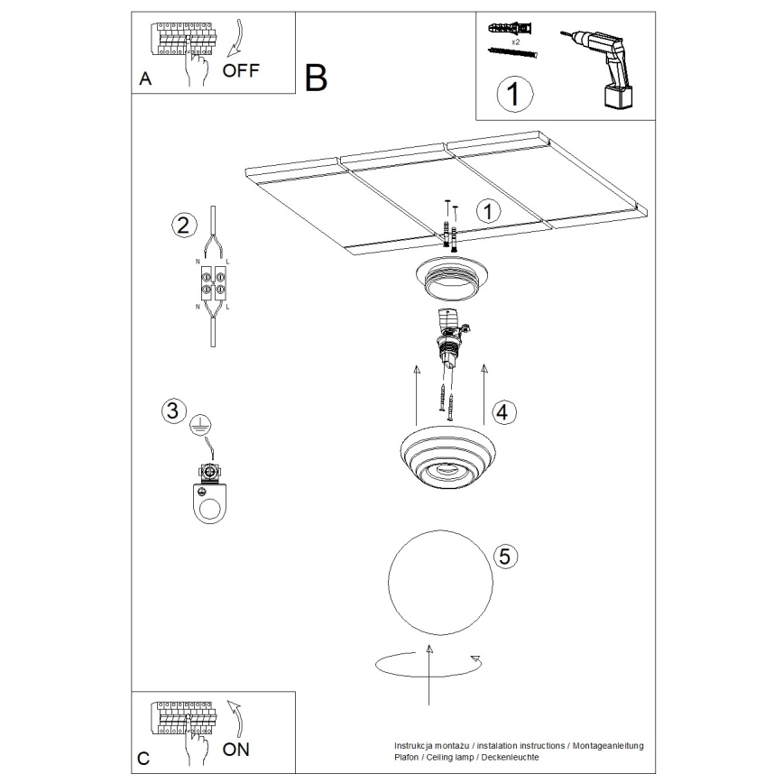 Kylpyhuoneen kattovalaisin ZORI 1xG9/8W/230V halkaisija 12 cm IP44 valkoinen