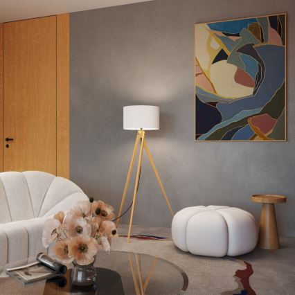 Lattiavalaisin NATT 1xE27/15W/230V, valkoinen