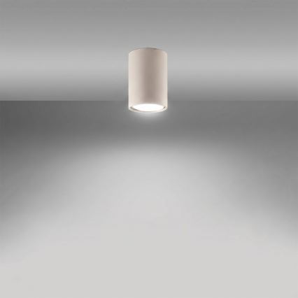 Kohdevalaisin LAGOS 1xGU10/10W/230V 10 cm kermanvärinen