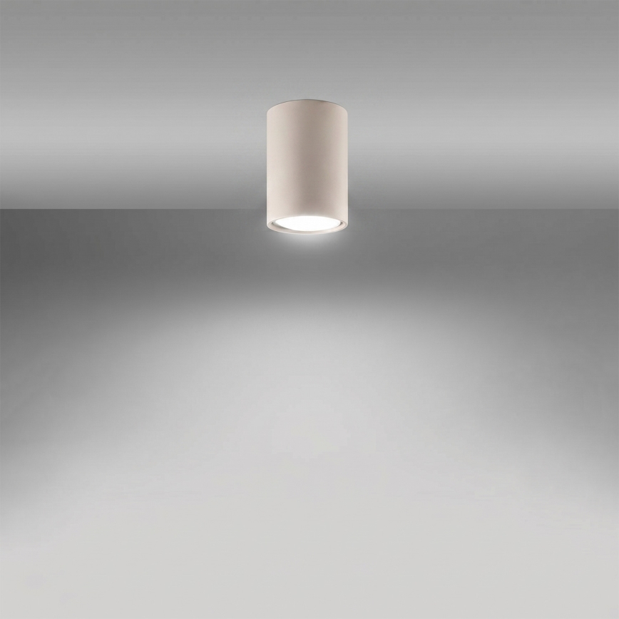Kohdevalaisin LAGOS 1xGU10/10W/230V 10 cm kermanvärinen