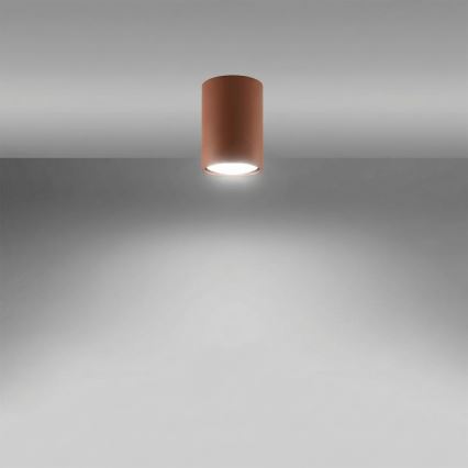 Kohdevalaisin LAGOS 1xGU10/10W/230V 10 cm ruskea