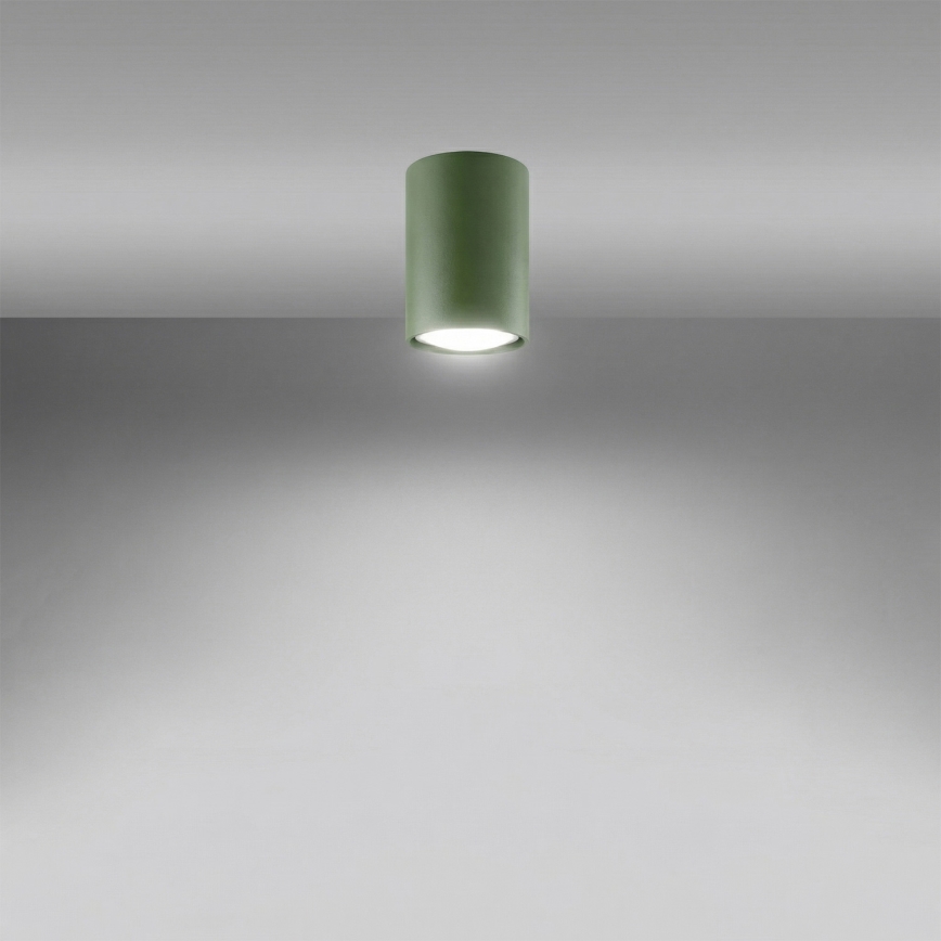 Kohdevalaisin LAGOS 1xGU10/10W/230V 10 cm vihreä