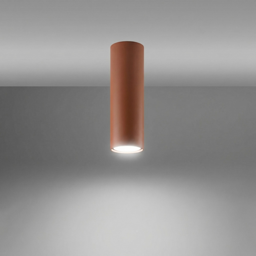 Kohdevalaisin LAGOS 1xGU10/10W/230V 20 cm ruskea