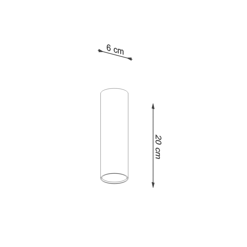 Kohdevalaisin LAGOS 1xGU10/10W/230V 20 cm vihreä