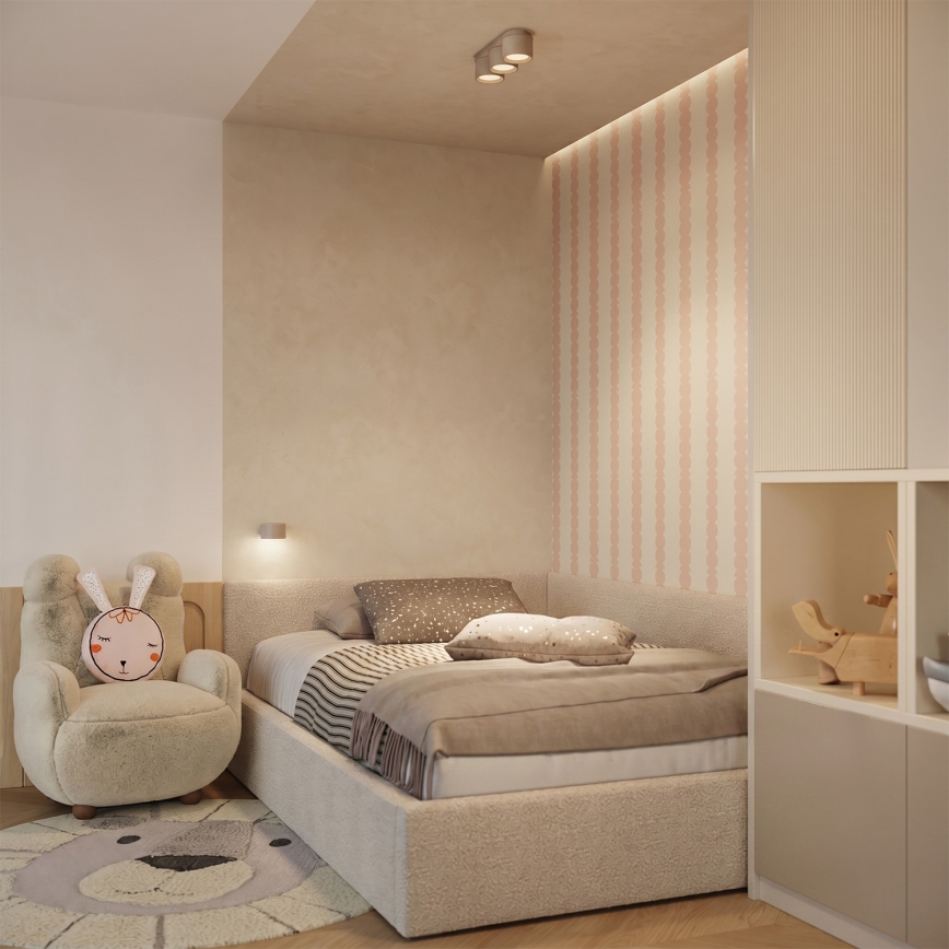 MODO-seinävalaisin 1xGX53/10W/230V, taupe