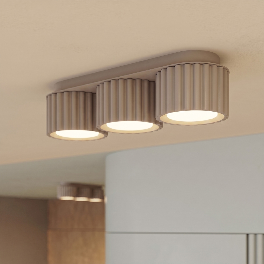 Spottivalaisin AURA 3xGX53/10W/230V taupe