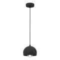 SOOL-riippuvalaisin johdolla 1xE27/15W/230V halkaisija 15 cm musta