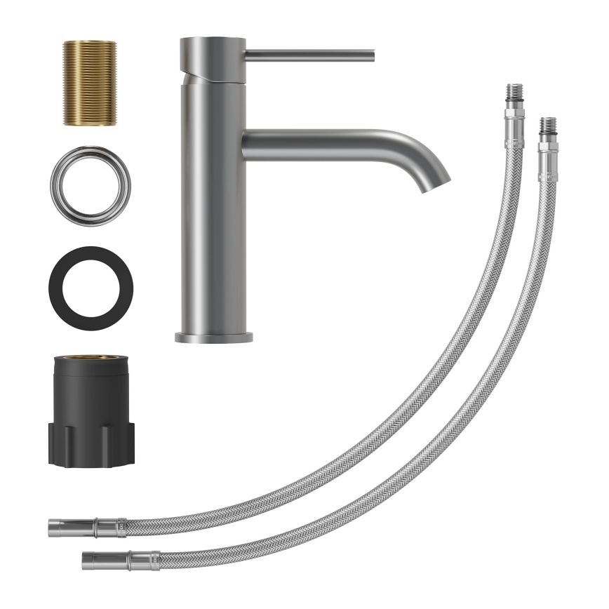 SOVANG-pesuallashana 18,3 cm, jauhemaalattu harmaa