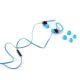 Sport-kuulokkeet, joissa on mikrofoni ja käsivarsikotelo sininen