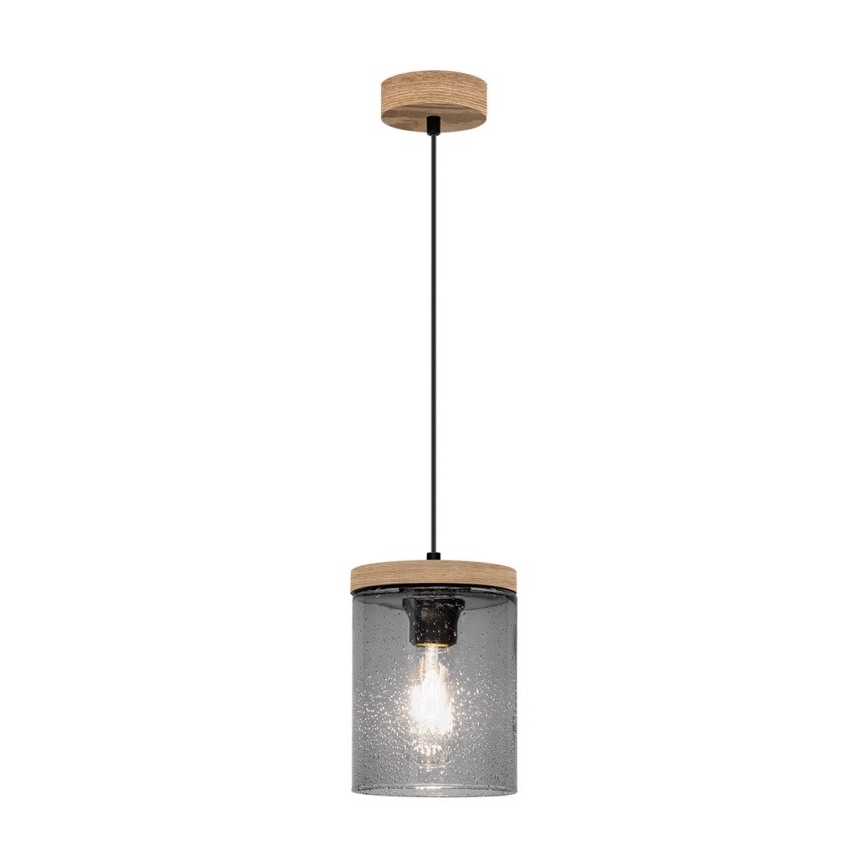 Kattokruunu johdossa MONSUN 1xE27/60W/230V mänty