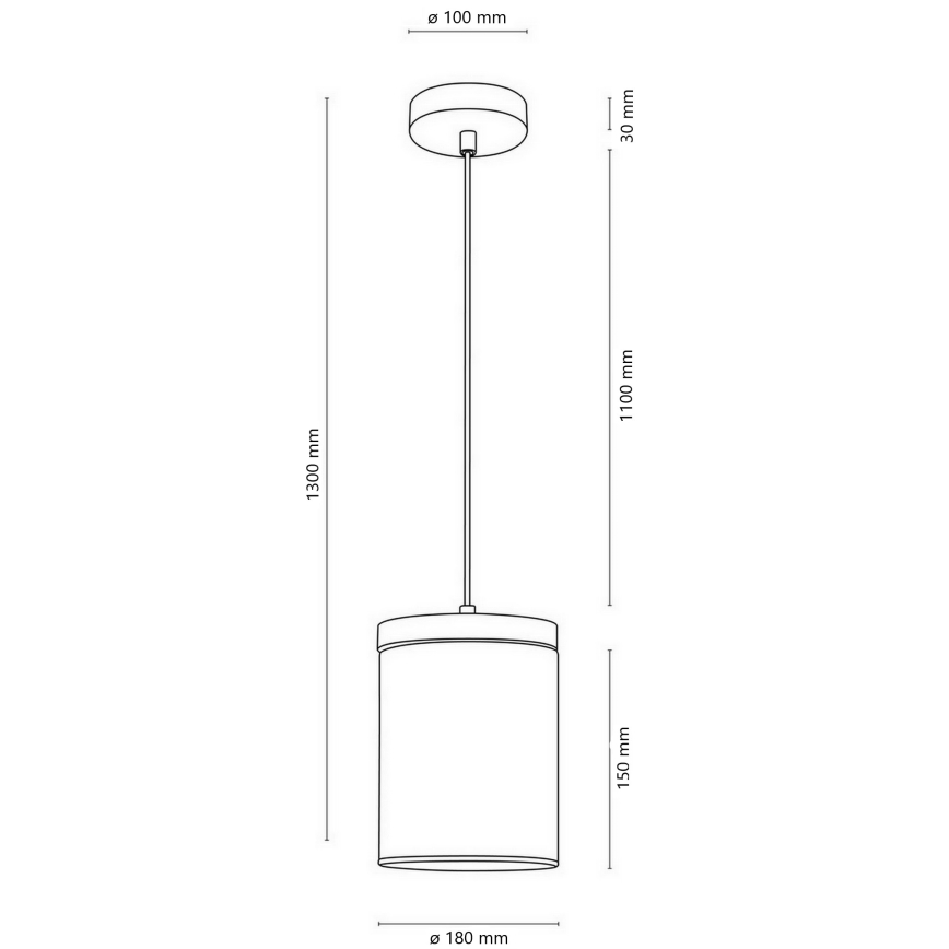 Kattokruunu johdossa MONSUN 1xE27/60W/230V mänty