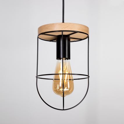 Kattokruunu johdossa NETUNO 1xE27/60W/230V tammi