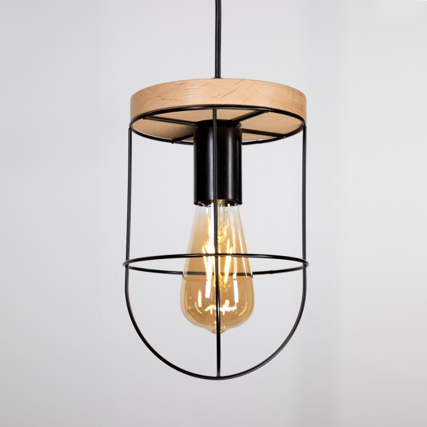 Kattokruunu johdossa NETUNO 1xE27/60W/230V tammi