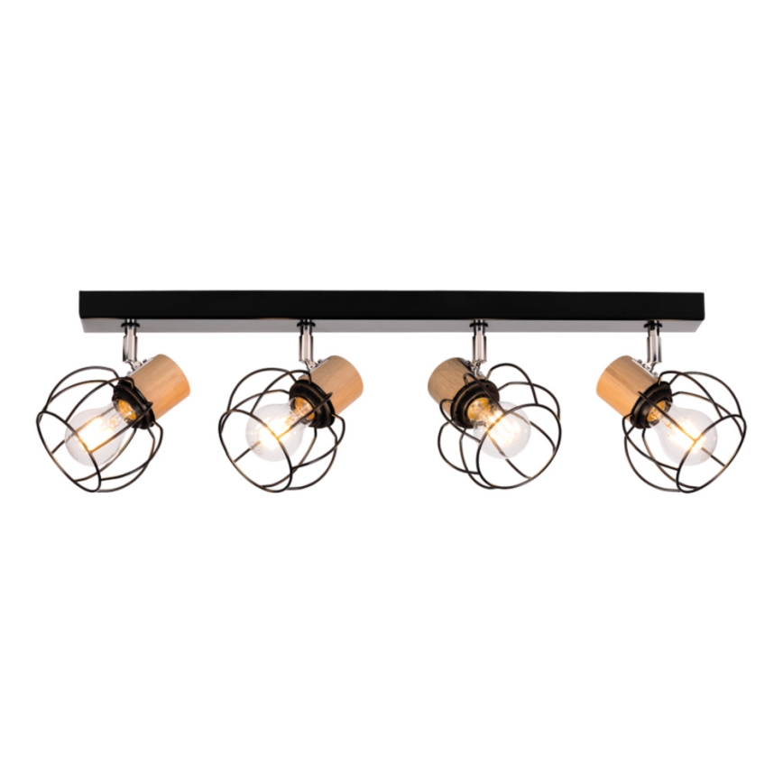 Katon kohdevalo PHIPHI 4xE27/60W/230V tammi