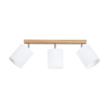 Spottivalaisin APRILLIA 3xE27/25W/230V tammi/valkoinen