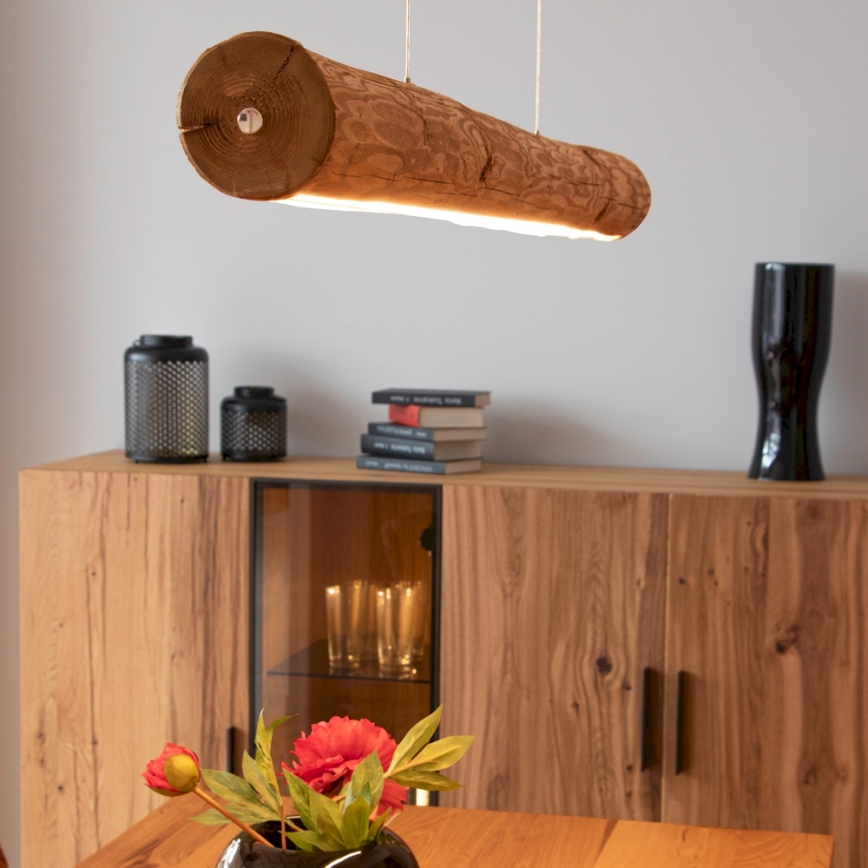 Himmennettävä LED-kattokruunu johdossa LUCAS LED/33W/230V mänty