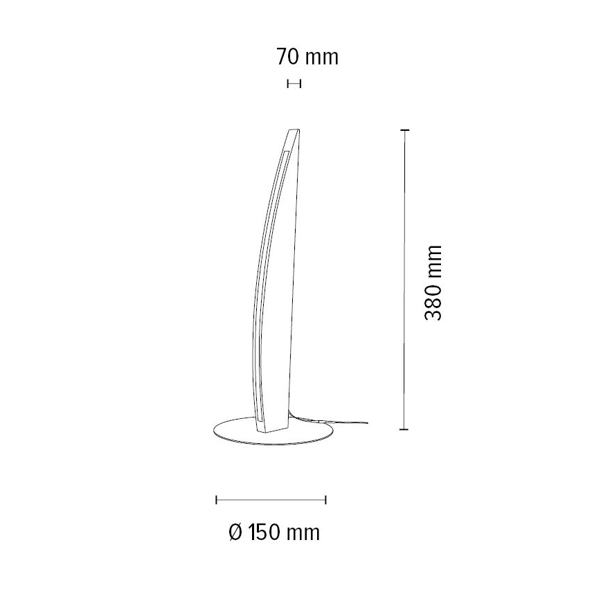 LED himmennettävä pöytälamppu DUBAI LED/4W/230V tammi