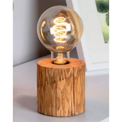 Pöytävalaisin TRABO 1xE27/25W/230V mänty