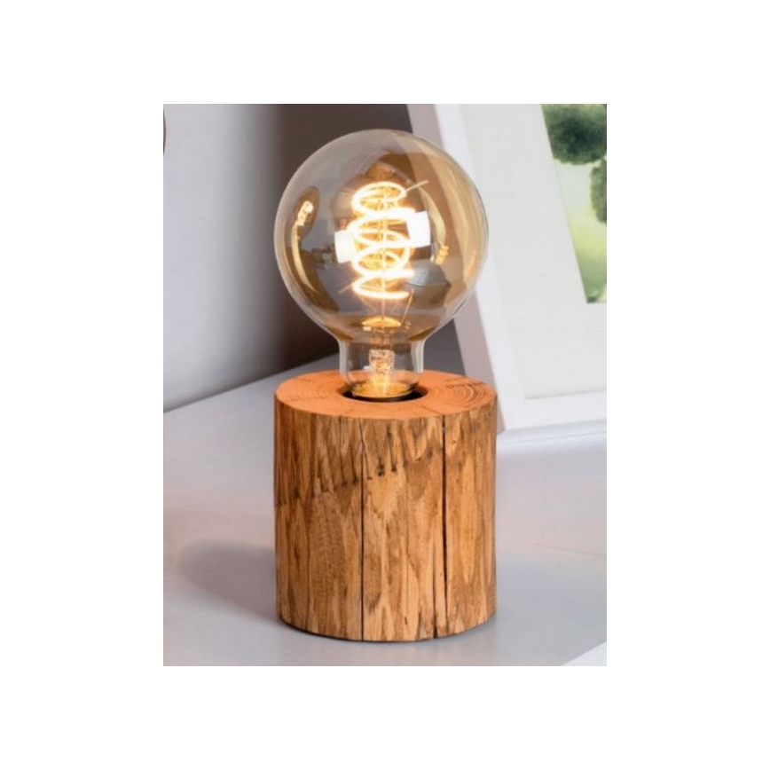 Pöytävalaisin TRABO 1xE27/25W/230V mänty