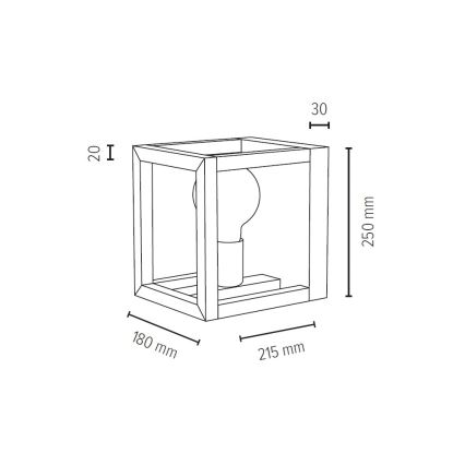 Seinävalaisin KAGO 1xE27/60W/230V tammi