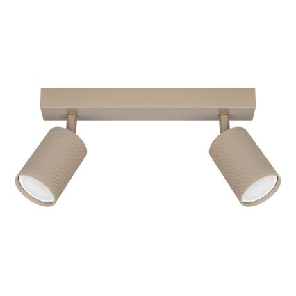 Spottivalaisin 2xGU10/35W/230V beige