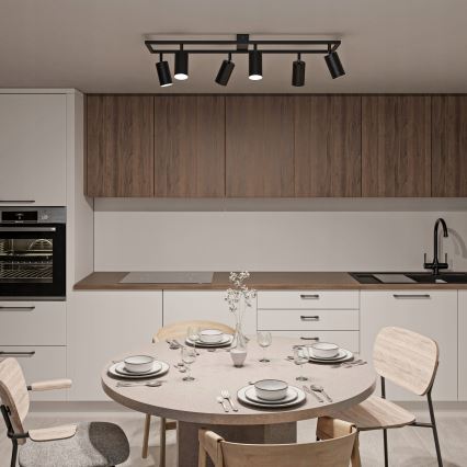 Spottivalaisin 6xGU10/30W/230V musta