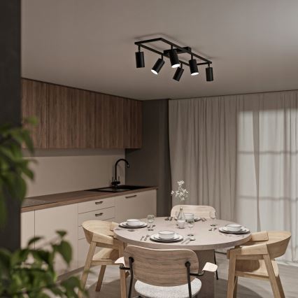 Spottivalaisin 6xGU10/30W/230V musta