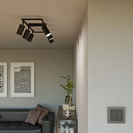 Spottivalaisin 6xGU10/30W/230V musta