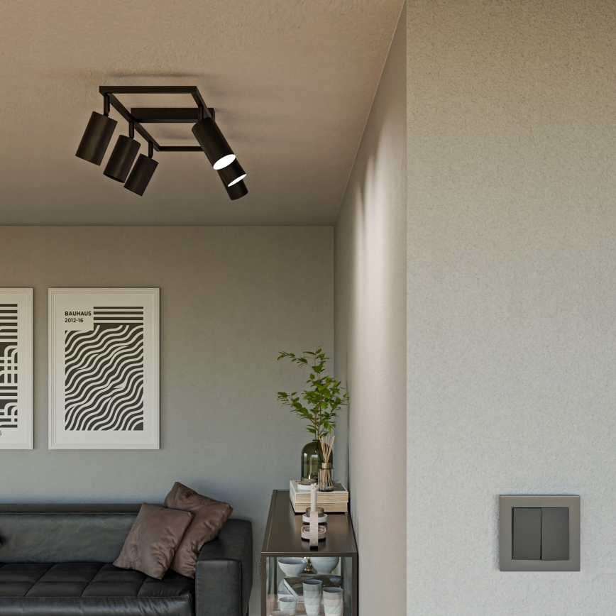 Spottivalaisin 6xGU10/30W/230V musta