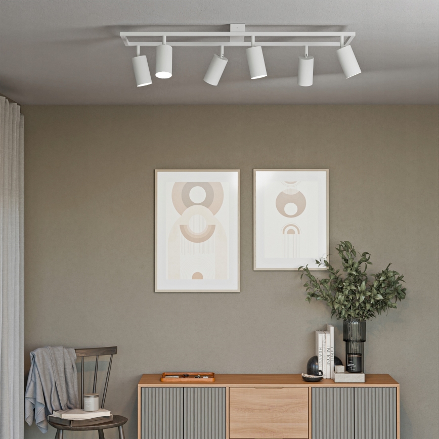 Spottivalaisin 6xGU10/30W/230V valkoinen