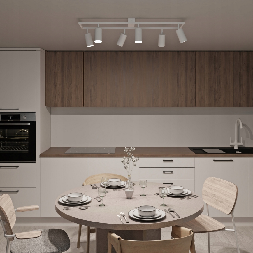 Spottivalaisin 6xGU10/30W/230V valkoinen