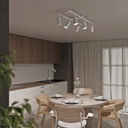 Spottivalaisin 6xGU10/30W/230V valkoinen