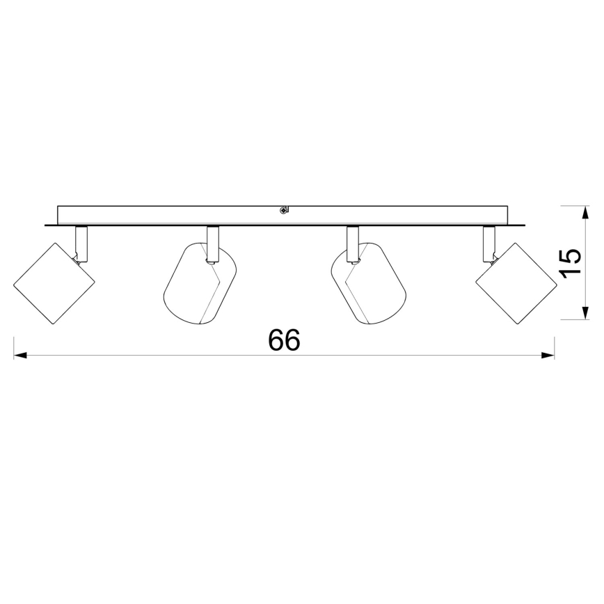 Spottivalaisin DEMIA 4xGU10/8W/230V beige