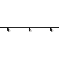 Spottivalaisin kiskojärjestelmään ALTEAR 3xGU10/10W/230V 1,5m musta