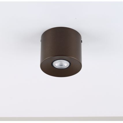 Spottivalaisin ORION 1xGU10/10W/230V 9 cm ruskea