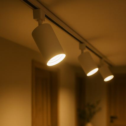 Spottivalaisin TIGER 1-vaiheiseen kiskojärjestelmään 1xGU10/10W/230V, valkoinen