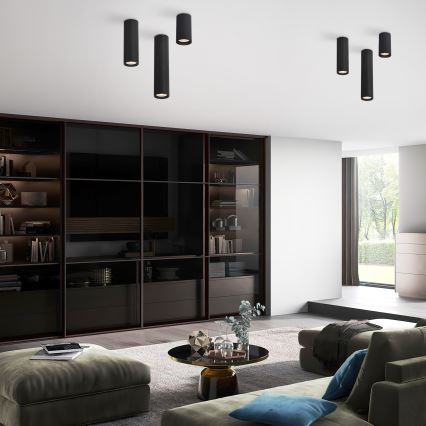 Spottivalaisin TUNE L 1x GU10/10W/230V, 24 cm, musta