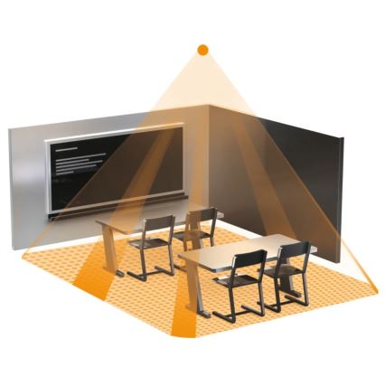 Steinel 002749 - Läsnäolotunnistin IR Quattro 8m DALI-2 APC valkoinen