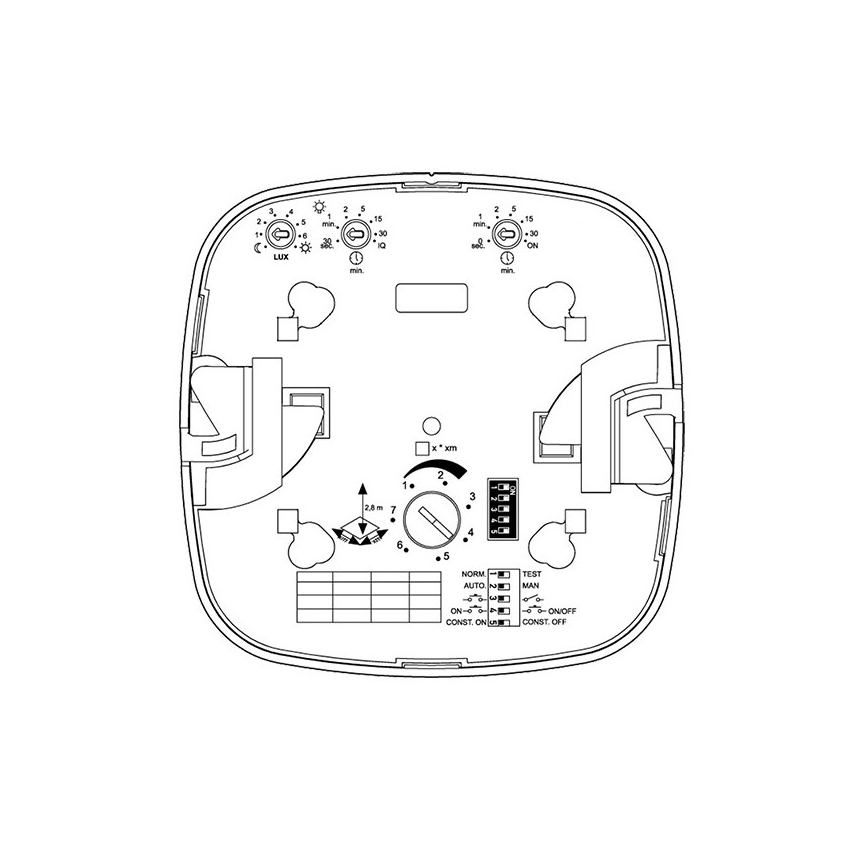 Steinel 002756 - Läsnäolotunnistin IR Quattro HD 24m DALI-2 APC valkoinen