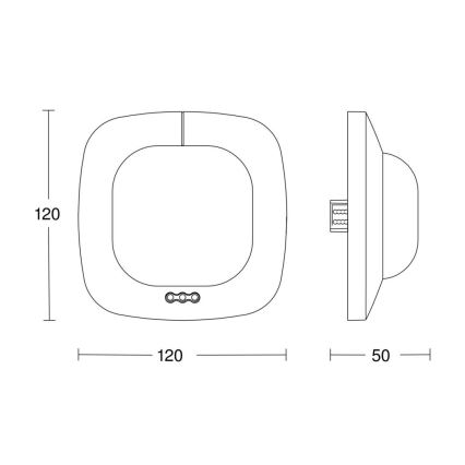 Steinel 002756 - Läsnäolotunnistin IR Quattro HD 24m DALI-2 APC valkoinen