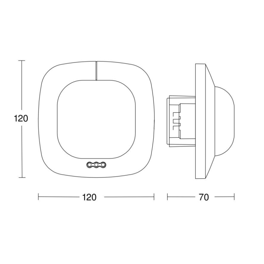 Steinel 002770 - Läsnäolotunnistin IR Quattro HD 24m COM2 valkoinen