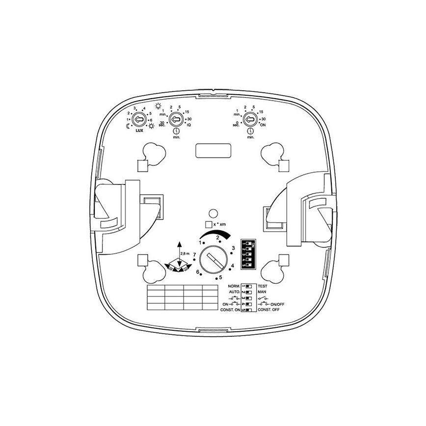 Steinel 002817 - Läsnäolotunnistin HF 360 DALI-2 APC valkoinen