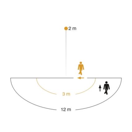 STEINEL 005535 - Ulkoseinävalaisin anturilla L585S 1xE27/60W musta IP44