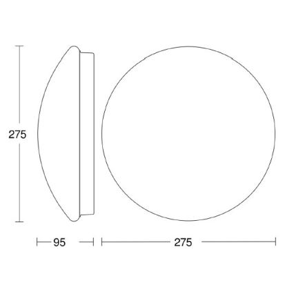 STEINEL 035105 - LED-valo anturilla kylpyhuoneeseen RS 16 LED G LED/9,5W/230V IP44