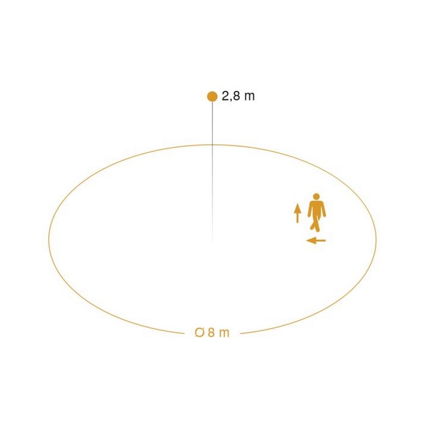 Steinel 052539 - LED-kattovalaisin anturilla LED/9,5W/230V