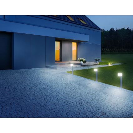 Steinel 055479 - LED-ulkovalaisin anturilla CUBO LED/9,5W/230V IP44 antrasiitti