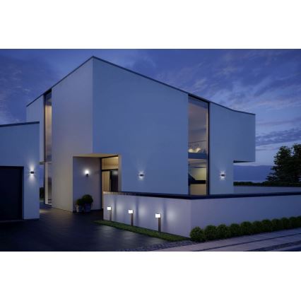 Steinel 055479 - LED-ulkovalaisin anturilla CUBO LED/9,5W/230V IP44 antrasiitti