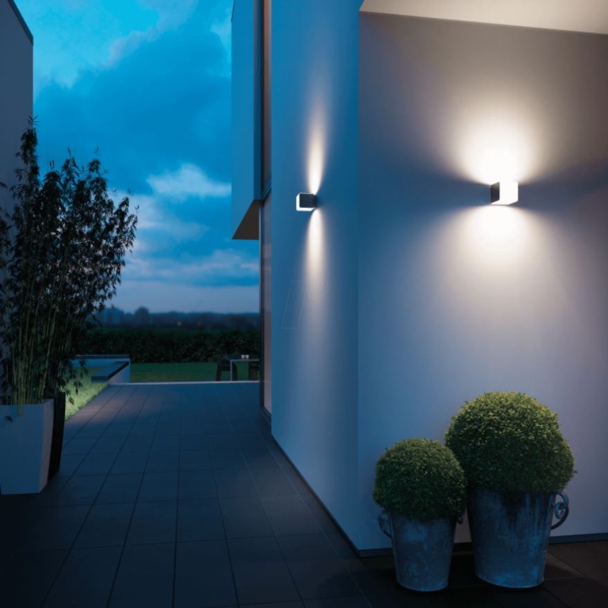 Steinel 055516 - LED-ulkovalaisin anturilla L 835 LED/9,5W/230V IP44 antrasiitti